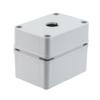 Pushbutton Enclosure, 1 Hole, 22.5, Polyester, Gray的图片
